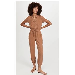 Camel jumpsuit size 2.